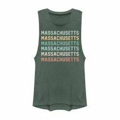 Hot Sale 😉 Unbranded Juniors' Massachusetts Stacked Muscle Tank 💯