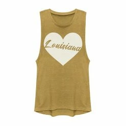 Wholesale 😉 Unbranded Juniors' Louisiana Heart Graphic Muscle Tank 🤩