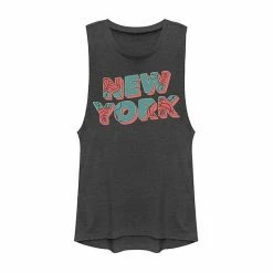 Best deal ✔️ Unbranded Juniors' New York Retro Rose Graphic Muscle Tank 👏