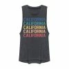 Promo ❤️ Unbranded Juniors' California State Graphic Muscle Tank 🛒