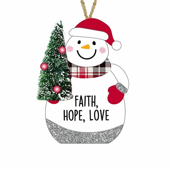 Promo ๐ Unbranded Faith Hope Love ๐ Christmas Ornament ๐