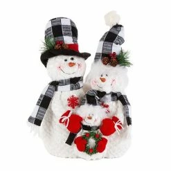 Best Pirce 😉 Unbranded Charming Plush Snowman Family Table Decor ⭐
