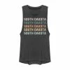 Coupon ⌛ Unbranded Juniors' South Dakota Stack Graphic Muscle Tank 💯