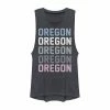 New ⌛ Unbranded Juniors' Oregon Stack Graphic Muscle Tank ✔️