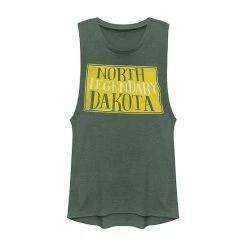 Outlet 🌟 Unbranded Juniors' North Dakota "Legendary" Graphic Muscle Tank 😍