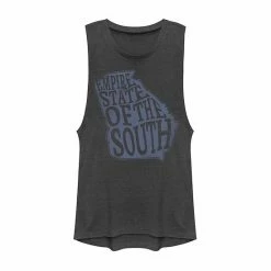 Wholesale ⭐ Unbranded Juniors' Georgia "Empire State Of The South" Graphic Muscle Tank 👍