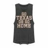 Outlet ❤️ Unbranded Juniors' "Go Texas Or Go Home" Graphic Muscle Tank 👏