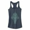 Discount ⌛ Unbranded Juniors' Fifth Sun Ornate Elephant Ideal Racerback Tank 😀