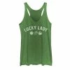 Coupon 🎁 Unbranded Juniors' Lucky Lady Charm Line Art Tank Top 🔔