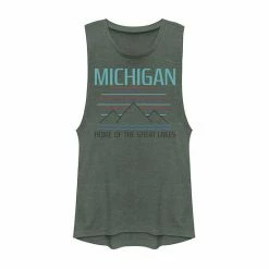 Top 10 ⌛ Unbranded Juniors' Fifth Sun Michigan Home Of The Great Lakes Graphic Muscle Tee ⭐