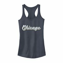 New 🤩 Unbranded Juniors' "Chicago" Text Overlap Tank Top 😉