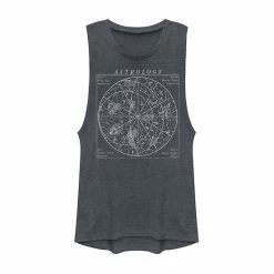 Best deal 🎁 Unbranded Juniors' Astrology Astrological Chart Graphic Muscle Tee ✨