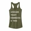 Cheapest ✔️ Unbranded Juniors' Avocado Toast Kombucha & Yoga Tank 💯