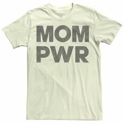 New 🎁 Unbranded Juniors' Mom Pwr Distressed Black Text Graphic Boyfriend Tee ✔️