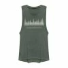 Discount 😍 Unbranded Juniors' Pacific Northwest Faded Silhouette Graphic Muscle Tee ❤️