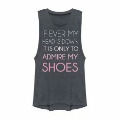 New 🔥 Unbranded Juniors' "Admire My 👟 Shoes" Quote Muscle Tee 🔔