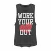Deals 🌟 Unbranded Juniors' "Work Your Heart Out" Muscle Tee 🔔