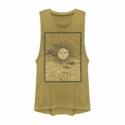Hot Sale 🔔 Unbranded Juniors' Celestial Tarot Card Muscle Tee ⌛