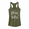 Coupon ✔️ Unbranded Juniors' Plant Lady Text Tank Top 🔔