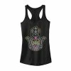 Best deal 🎉 Unbranded Juniors' Colorful Bohemian Hamsa Henna Graphic Tank 🛒