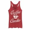 Cheapest ❤️ Unbranded Juniors' Coffee & Cardio Warm Mug Graphic Tank 🌟