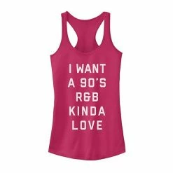 Outlet 😀 Unbranded Juniors' Valentine's Day "I Want A 90's R&B Kinda Love" Tank Top ✔️