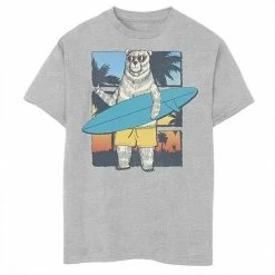 Budget 🤩 Unbranded Boys 8-20 Bear With Surfboard Gradient Graphic Tee 💯