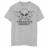 Deals ❤️ Unbranded Boys 8-20 Freaking Meowt Alien In Cat Suit Graphic Tee ❤️