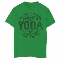 New 🛒 Unbranded Boys 8-20 Star Wars Yoda Master 1980 Do Or Do Not Graphic Tee 🌟