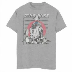 Buy 🌟 Unbranded Boys 8-20 Star Wars Last Jedi Flock Of Porgs Surround R2-D2 Graphic Tee 🎁