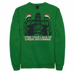 Best deal 👍 Unbranded Men's Star Wars Vader Santa Troopers Cheer Lack ❄ Christmas Graphic Fleece Pullover 🛒