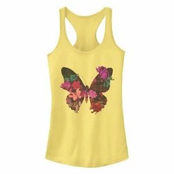 Flash Sale 🤩 Unbranded Juniors' Chin-Up Floral Butterfly Ideal Racerback Tank 😍