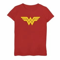 Promo 🌟 Unbranded 👧 Girls 7-16 DC Comics Wonder 👩 Woman Classic Logo Graphic Tee 😉