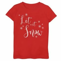 Top 10 🤩 Unbranded 👧 Girls 7-16 "Let It Snow" Graphic Tee 🧨