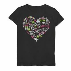 Hot Sale 😀 Unbranded 👧 Girls 7-16 Holiday Heart Graphic Tee 🎁