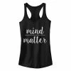 Coupon 😀 Unbranded Juniors' Chin-Up Mind Over Matter Ideal Racerback Tank Black 🌟