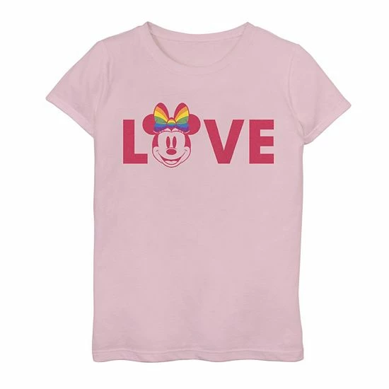Flash Sale ✨ Unbranded 👧 Girls 7-16 Disney Minnie Mouse Love Big Head Tee 🌟