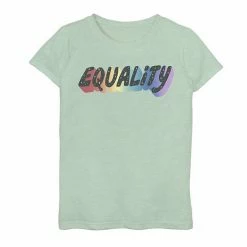 Promo 😉 Unbranded 👧 Girls 7-16 Equality Rainbow Bubble Text 😉
