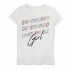 New 🤩 Unbranded 👧 Girls 7-16 Unstoppable Girl Text Tee ⌛