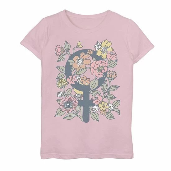 Hot Sale ✔️ Unbranded 👧 Girls 7-16 Female Made Floral Tee 🤩