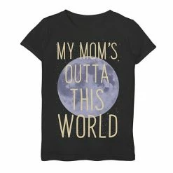 Promo 😀 Unbranded 👧 Girls 7-16 Out Of This World Mom Moon 👩 Mother's Day Graphic Tee 😍