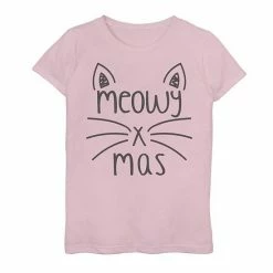Top 10 🤩 Unbranded 👧 Girls 7-16 "Meowy X-Mas" Graphic Tee 👏