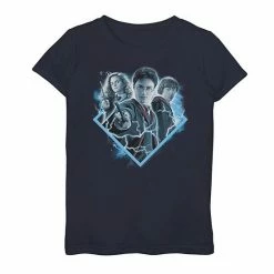 New 🥰 Unbranded 👧 Girls 7-16 Harry Potter Blue Lighting Portrait Graphic Tee 🥰