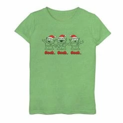 New 🌟 Unbranded 👧 Girls 7-16 Disney / Pixar Toy Story Aliens Santa Trio Graphic Tee ❤️