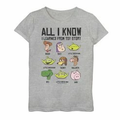 Hot Sale 🎉 Unbranded 👧 Girls 7-16 Disney / Pixar Toy Story "All I Know" Graphic Tee 💯