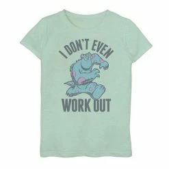 Best Pirce 🤩 Unbranded 👧 Girls 7-16 Disney / Pixar Monsters University "Don't Even Work Out" Graphic Tee 🤩