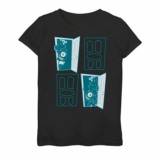 Best Pirce โค๏ธ Unbranded ๐ง Girls 7-16 Disney / Pixar Monsters University Doors Graphic Tee ๐