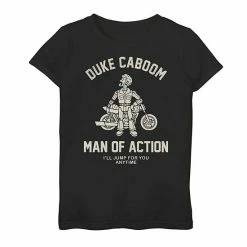 Hot Sale 😉 Unbranded 👧 Girls 7-16 Disney / Pixar Toy Story 4 Duke Caboom "Man Of Action" Graphic Tee ✔️
