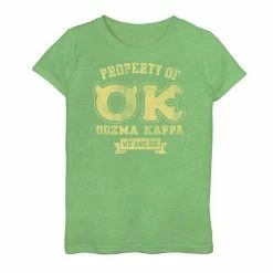 New 😉 Unbranded 👧 Girls 7-16 Disney / Pixar Monsters University Oozma Kappa Logo Graphic Tee 🔔