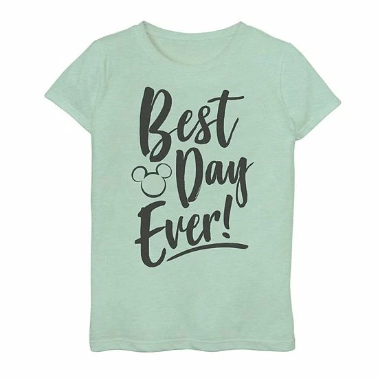 Coupon 🌟 Unbranded Disney 👧 Girls 7-16 "Best Day Ever" Graphic Tee ⭐